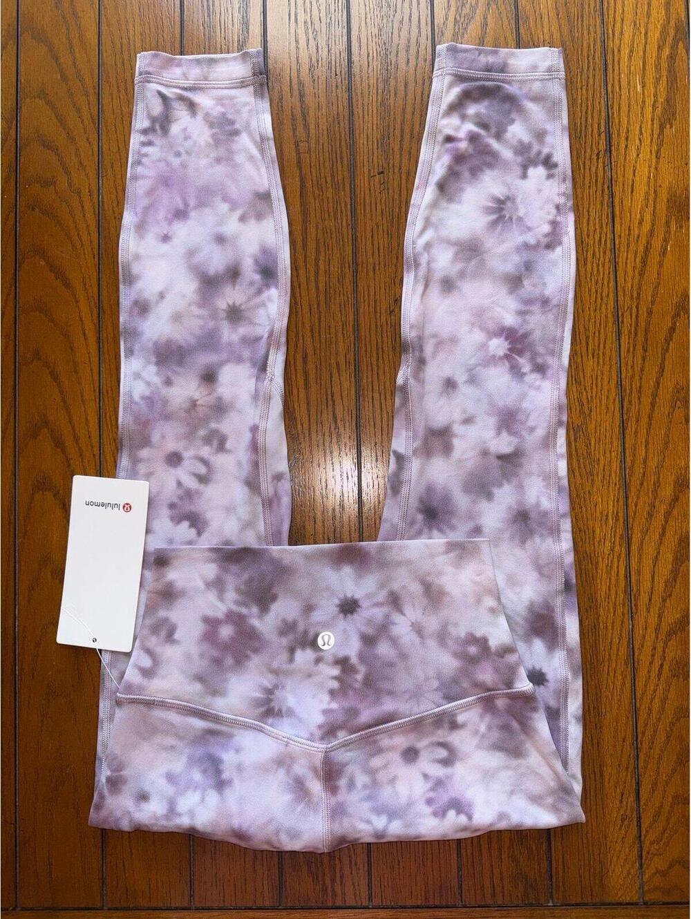 Lululemon Align High Rise 25” Double Lined, Meadow Haze Pink Size 4 NWT